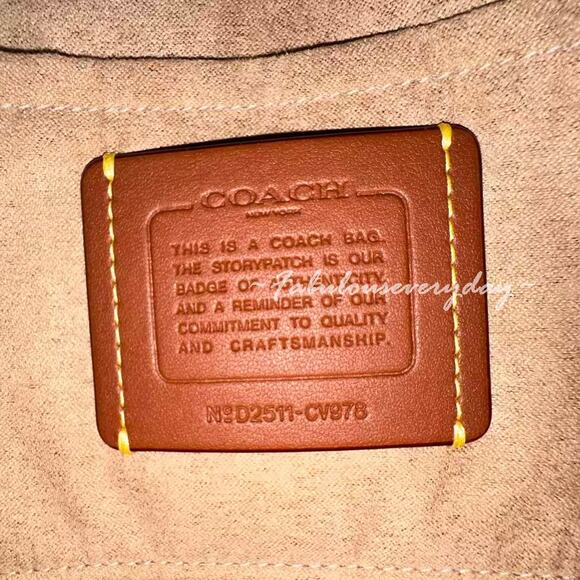 Coach Klare Crossbody Bag In Signature Canvas & Leather/Gold/Carnation CV978 - Picture 11 of 13